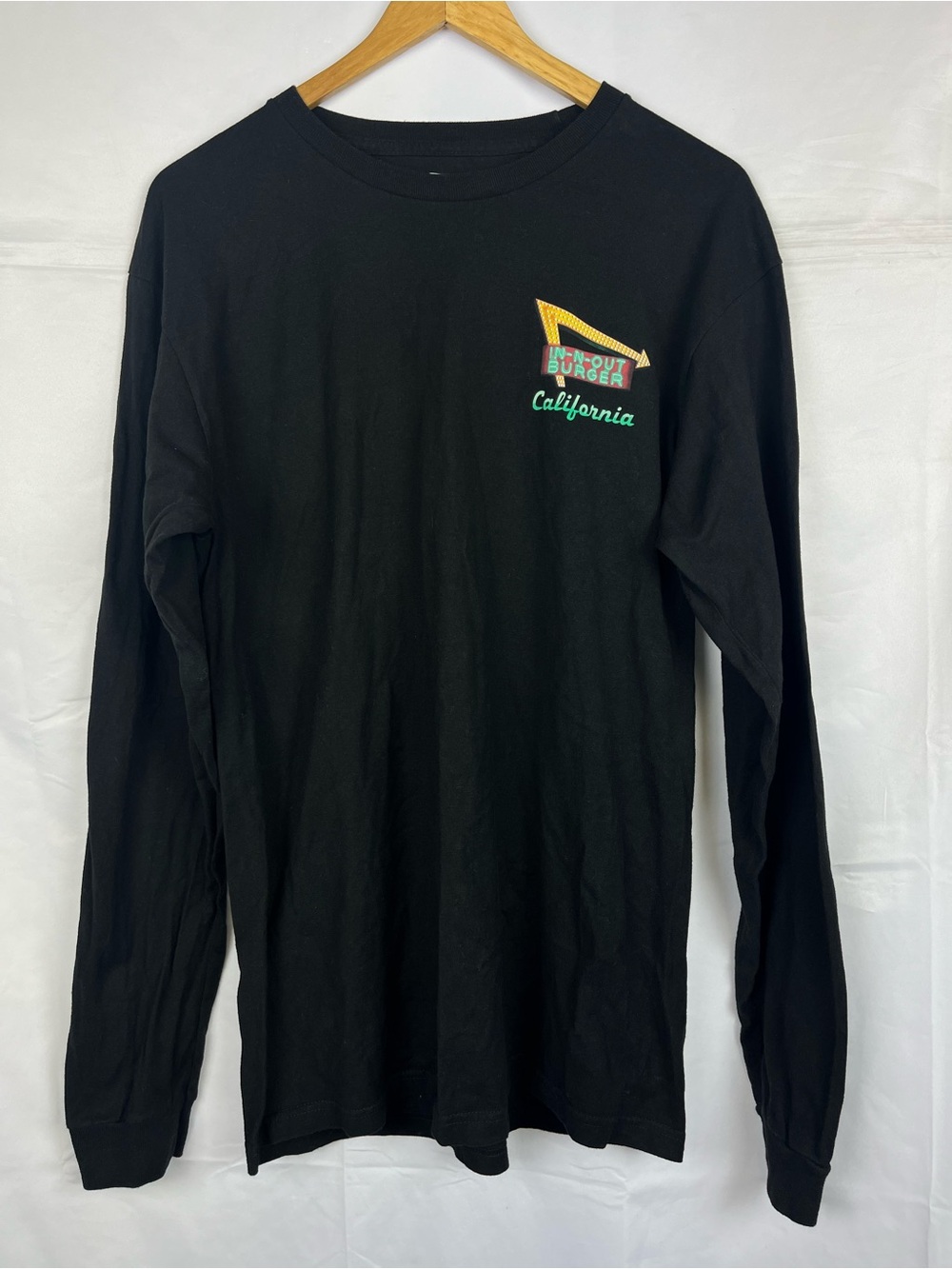 In-N-Out Burger California Sunset Palm Trees Shirt Mens' M Black Graphic Tee